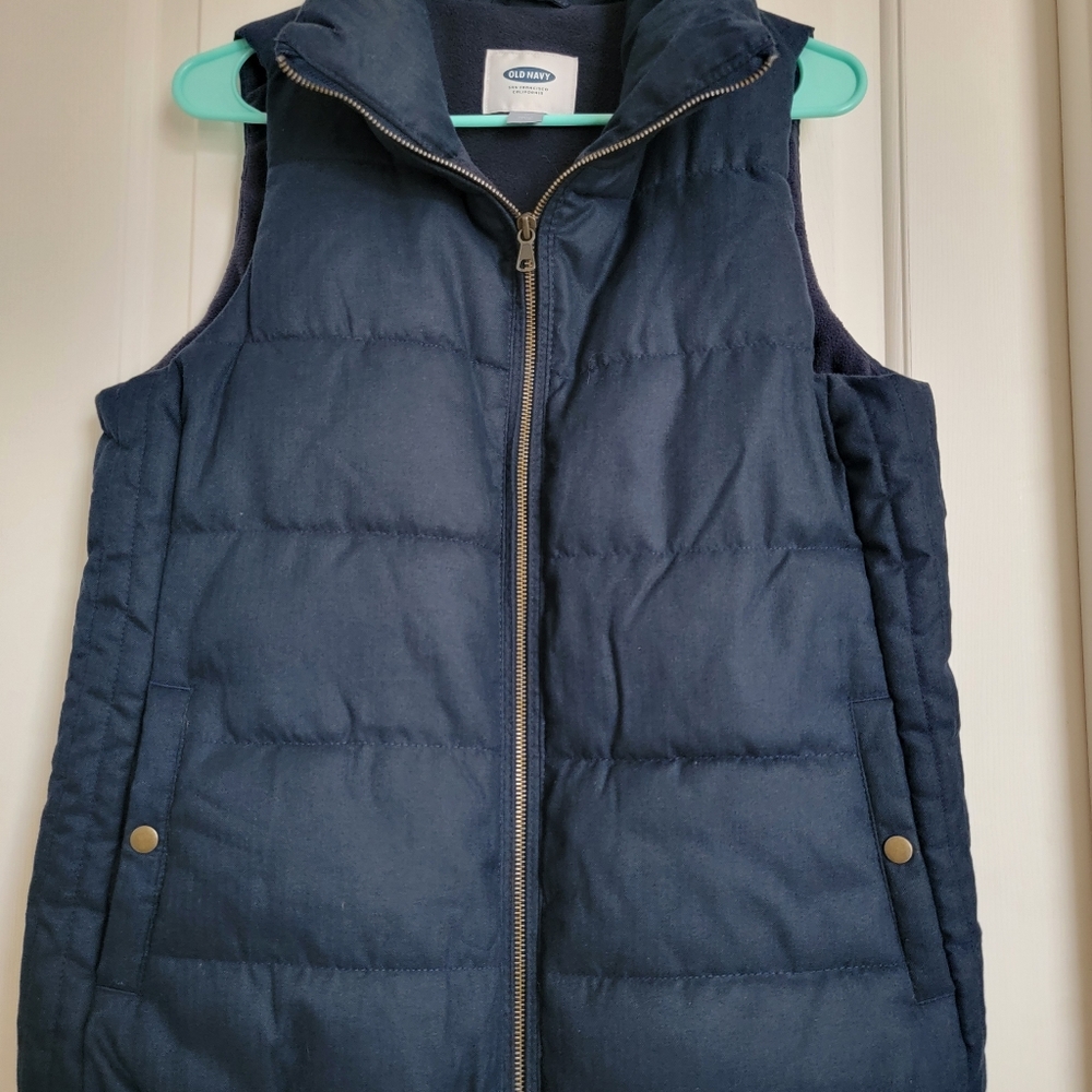 Old Navy Navy Quilted Puffer Vest